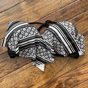 Heart line push up bikini top